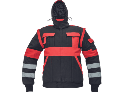 MAX WINTER RFLX bunda (Velikost 46, Barva zelená/černá)