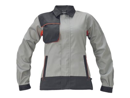 MONTROSE LADY bunda (Velikost 34, Barva bílá/šedá)