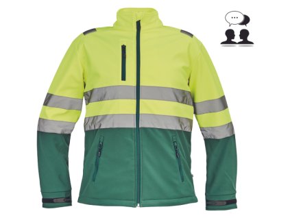 GRANADA HV SOFTSH.bunda (Velikost XXL, Barva žlutá/navy)