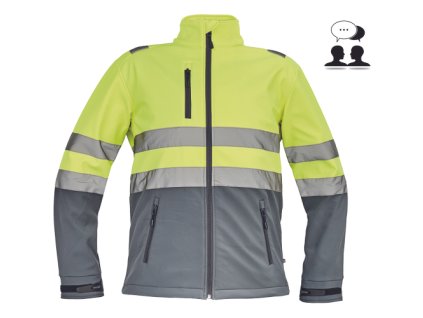 GRANADA HV SOFTSH.bunda (Velikost XXL, Barva žlutá/navy)