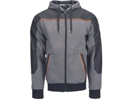 CREMORNE mikina s kapucí (Velikost XXL, Barva šedá)