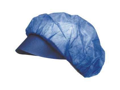 VAPI PEAK jednor.čepice kšilt 100ks/bal (Velikost UNI, Barva modrá)