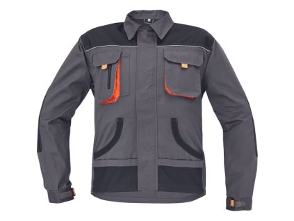 FF HANS bunda (Velikost 46, Barva bílá/šedá)