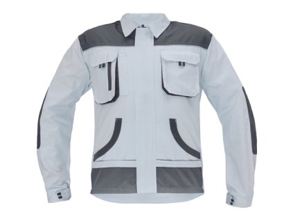 FF HANS bunda (Velikost 46, Barva bílá/šedá)