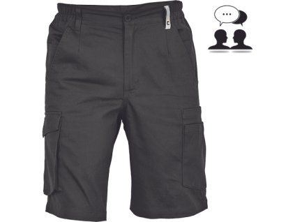 GIJON šortky (Velikost 46, Barva šedá)