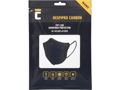 RespiPro Carbon FFP2 3ks respirátor (Velikost M)