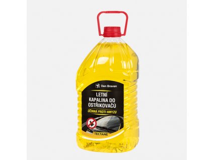 Den Braven - Letní kapalina do ostřikovačů, PET láhev, 5 litrů, žlutá