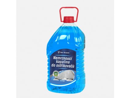 Den Braven - Nemrznoucí kapalina do ostřikovačů -40 °C, PET láhev, 5 litrů, modrá