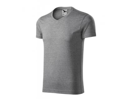 Slim Fit V-neck tričko pánské (Velikost S, Barva bílá)
