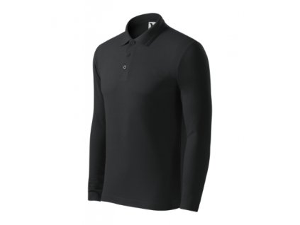 Pique Polo LS polokošile pánská (Velikost S, Barva bílá)