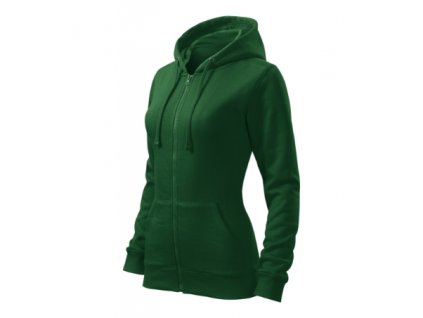 Trendy Zipper mikina dámská (Velikost XS, Barva bílá)