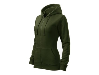 Trendy Zipper mikina dámská (Velikost XS, Barva bílá)