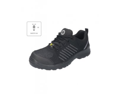 Cernan W polobotky unisex (Velikost 35, Barva černá)