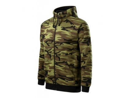 Camo Zipper mikina pánská