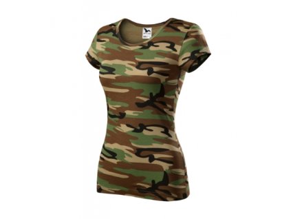 Camo Pure tričko dámské (Velikost XS, Barva camouflage gray)