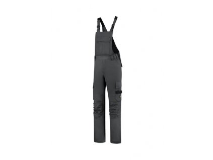 Bib & Brace Twill Cordura pracovní kalhoty s laclem unisex (Velikost 44, Barva černá)