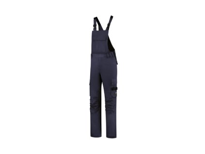Bib & Brace Twill Cordura pracovní kalhoty s laclem unisex (Velikost 44, Barva černá)