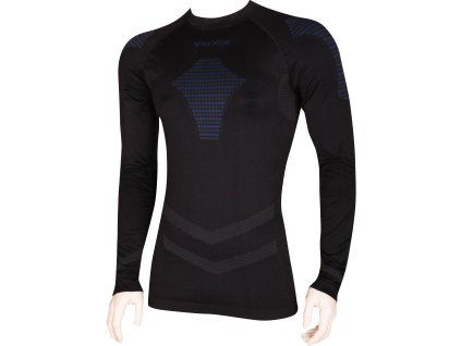 VOXX Tričko funkční dvouvrstvé pánské ActivePro 02 s dlouhým rukávem ČERNÉ (Velikost M-L, Barva černá)