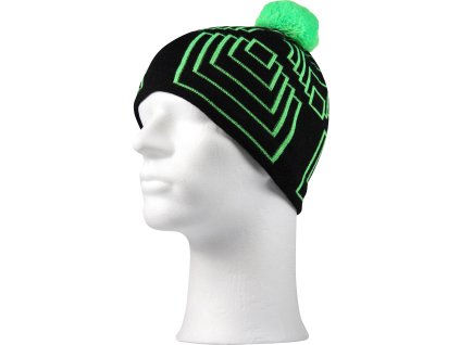 VOXX Čepice pánské pletená AXOR s bambulkou zelená (Velikost uni, Barva zelená)