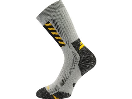 VOXX Ponožky silné pracovní POWER WORK světle šedé (Velikost 41-42 (27-28), Barva tmavě šedá)