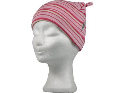 VOXX Čepice kojenecká RAVČES UŠI bavlněná S PROUŽKY vzor A (Velikost 2 (32 cm), Barva pruhy vzor B)