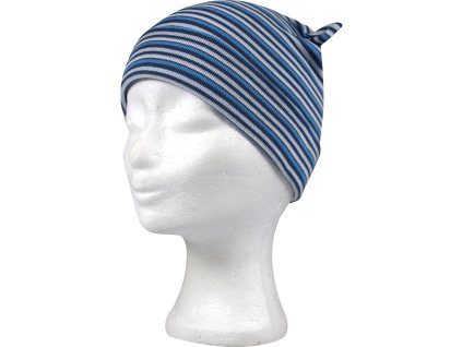 VOXX Čepice kojenecká RAVČES UŠI bavlněná S PROUŽKY vzor A (Velikost 2 (32 cm), Barva pruhy vzor B)
