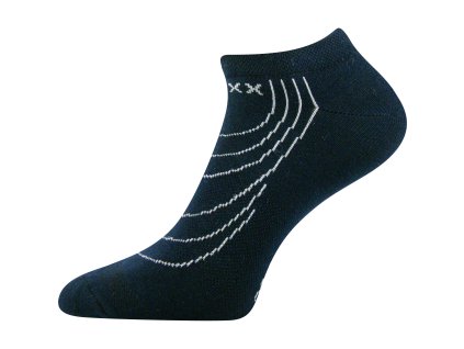 VOXX Ponožky krátké slabé REX 02 bavlněné BÍLÉ (3 páry) (Velikost 35-38 (23-25), Barva černá)