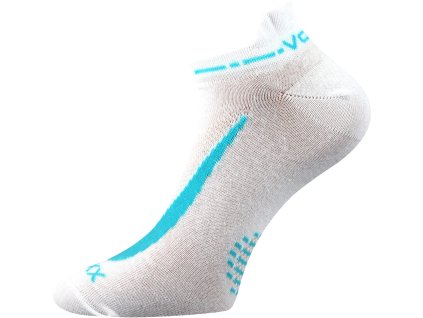 VOXX Ponožky krátké slabé REX 10 bavlněné BÍLÉ (3 páry) (Velikost 35-38 (23-25), Barva černá)