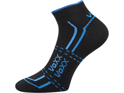 VOXX Ponožky krátké slabé REX 11 bavlněné BÍLÉ (3 páry) (Velikost 35-38 (23-25), Barva černá)