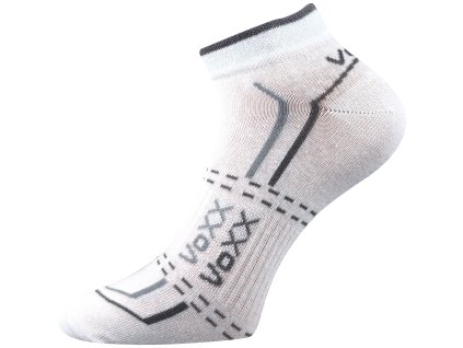 VOXX Ponožky krátké slabé REX 11 bavlněné BÍLÉ (3 páry) (Velikost 35-38 (23-25), Barva černá)