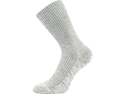 Ponožky silné ŘÍP vlněné ČERNÉ MELÉ (3 páry) (Velikost 35-37 (23-24), Barva šedá melé)