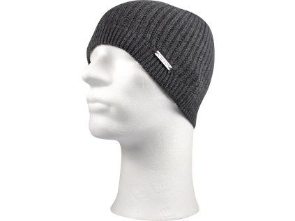 VOXX Čepice pánská pletená COMBA slabá TMAVĚ ŠEDÁ (Velikost uni, Barva tmavě šedá)