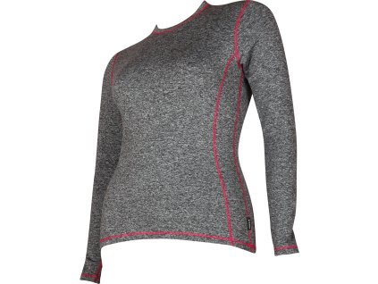 VOXX Tričko dámské SOLID 02 thermo ČERNÉ (Velikost S, Barva černá)