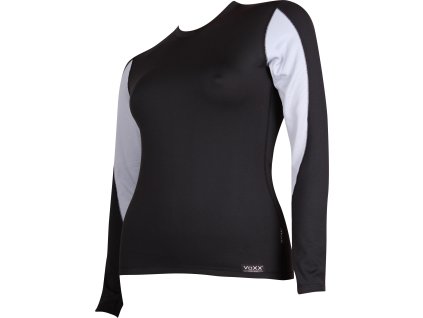 VOXX Tričko dámské SOLID 02 thermo ČERNÉ (Velikost S, Barva černá)