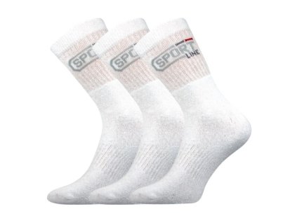 Ponožky silné SPOT 3pár froté BÍLÉ (Velikost 39-42 (26-28), Barva černá)