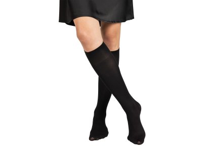 Podkolenky dámské silonkové MICRO knee socks 50 DEN NERO (černé) (6 párů) (Velikost uni, Barva nero)