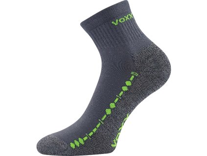 VOXX Ponožky bavlněné sportovní VECTOR bílé (3 páry) (Velikost 35-38 (23-25), Barva černá)