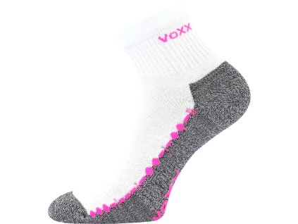VOXX Ponožky bavlněné sportovní VECTOR bílé (3 páry) (Velikost 35-38 (23-25), Barva černá)