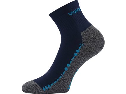 VOXX Ponožky bavlněné sportovní VECTOR bílé (3 páry) (Velikost 35-38 (23-25), Barva černá)