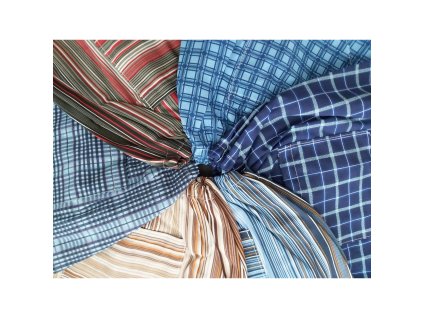 Trenýrky pánské plátěné ze 100% bavlny MIX (Velikost 47, Barva mix vzorů a barev)