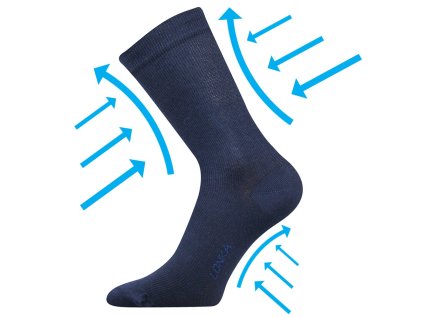 Ponožky kompresní slabé KOOPER s ionty stříbra BÍLÉ (Velikost 35-38 (23-25), Barva tmavě šedá)