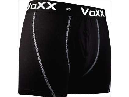 VOXX Boxerky pánské bavlněné KVIDO černé (Velikost XXL, Barva černá)