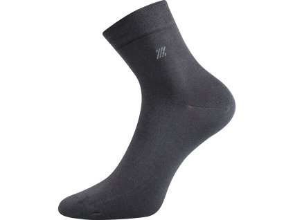 Ponožky pánské společenské DION černé (3 páry) (Velikost 39-42 (26-28), Barva tmavě šedá)