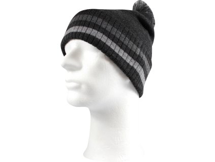 VOXX Čepice pánská pletená COUGAR zimní ČERNÁ (Velikost uni, Barva černá)