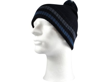 VOXX Čepice pánská pletená COUGAR zimní ČERNÁ (Velikost uni, Barva černá)