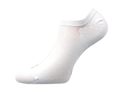 Ponožky extra nízké bambusové DEXI bílé (3 páry) (Velikost 35-38 (23-25), Barva černá)