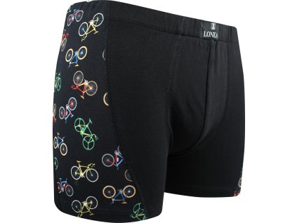 Boxerky pánské bavlněné KAMIL IMAGE černé FOTBAL (Velikost XXL, Barva fotbal)