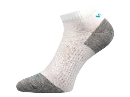 VOXX Ponožky krátké slabé REX 15 bavlněné BÍLÉ (3 páry) (Velikost 35-38 (23-25), Barva černá)