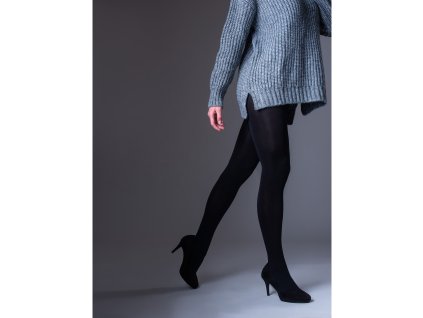 Punčochové kalhoty dámské WINTER tights 200 DEN extra silné NERO (černé) (Velikost S, Barva nero)