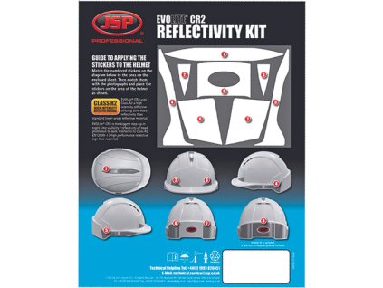 JSP AHV391-002-900 Reflex nálepky Evo2/3 (Velikost UNI)